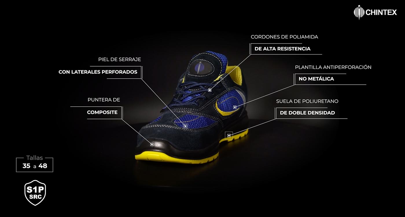 Video de producto zapato de seguridad